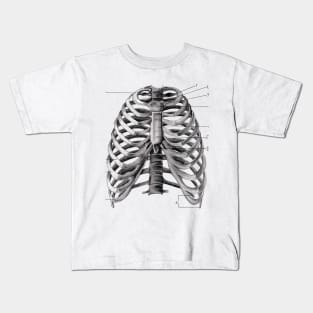 Human rib cage print Kids T-Shirt